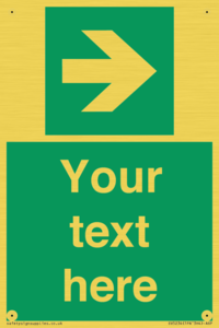 Custom Arrow Right Sign